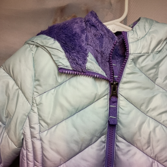 Snozu Layered Gradient Purple Fleece Jacket - Picture 3 of 10